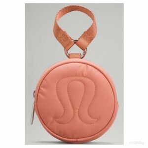 NEW Lululemon Logo Coin Pouch Pink Savannah